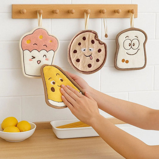 1Pcs Kitchen Cartoon Towel, Home and Living