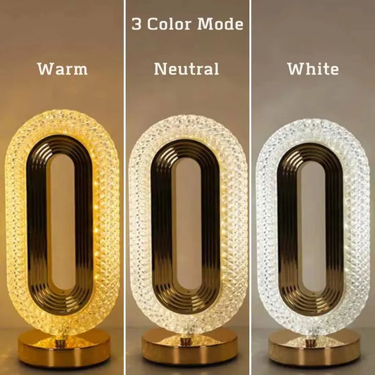 Crystal Luxe Wireless Table Lamp