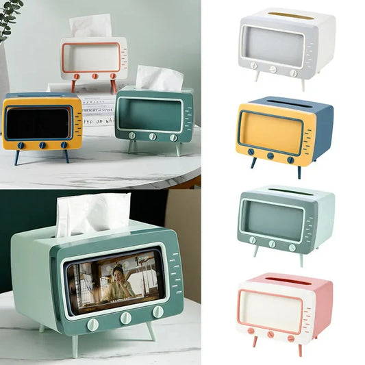 Modern TV Shape Tissue Dispenser Organizer