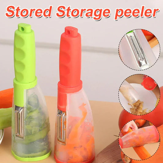 Vegetable Slicer & Peeler With Removable Storage Container