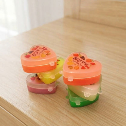3Pcs Cute Heart Design Lip Balm Moisturizing Lip Care For Girls