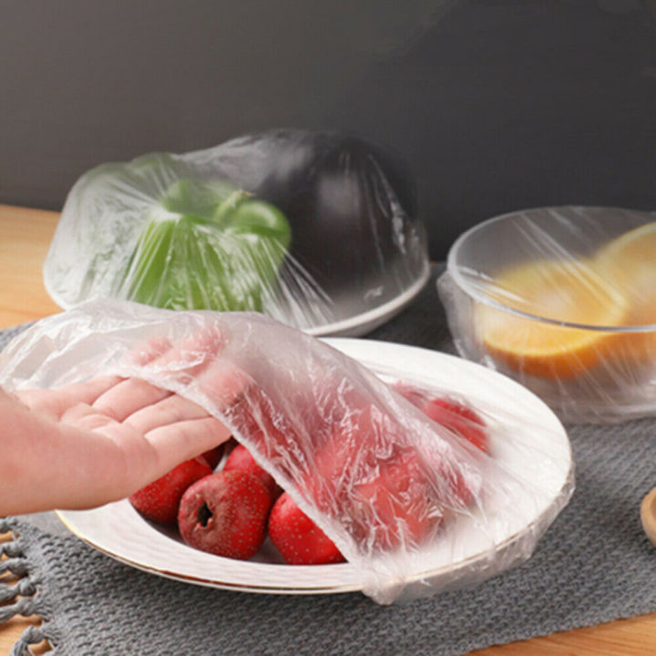 100Pcs Disposable Plastic food Wrap
