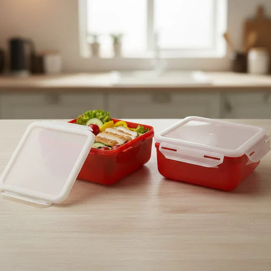 2 Piece Airtight Snack & Food Storage Containers, Kitchen Accessories 