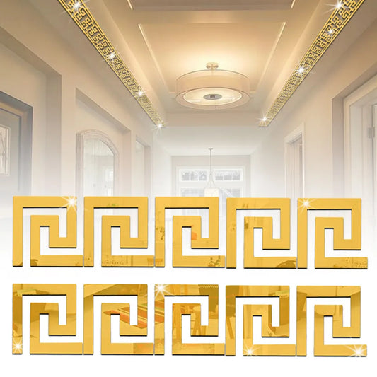 Acrylic Edge Tiles – Digital Grid Pattern (3x3 Inch)