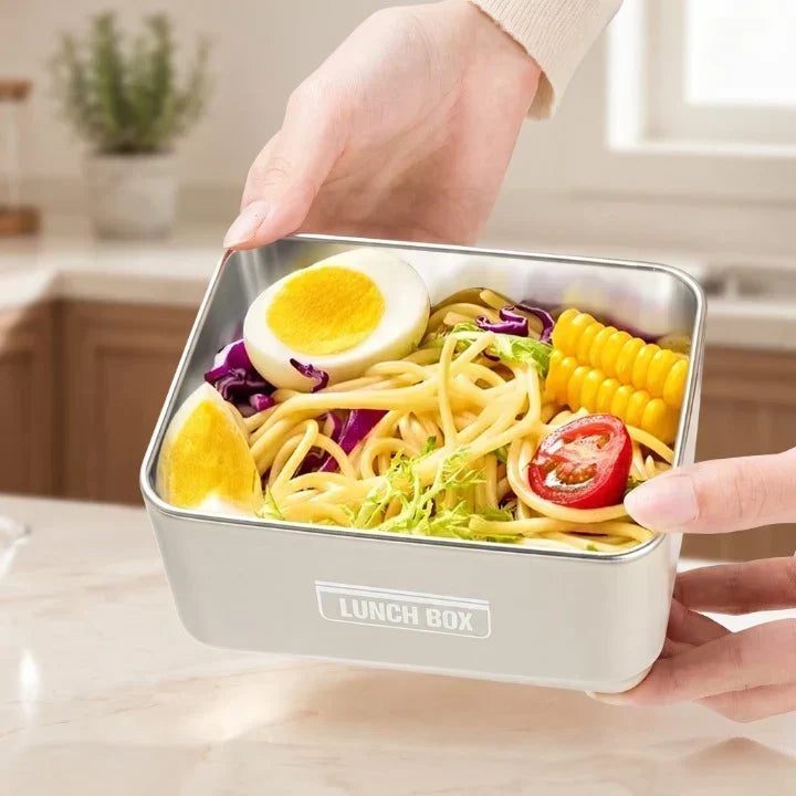 3Pcs Stainless Steel Food Containers – Insulated Lunch Boxes with Thermal Bag