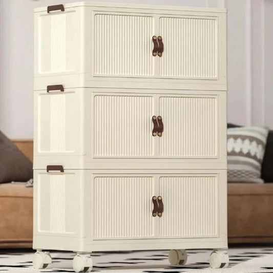 3 Layer Folding Wardrobe, Home and Living 