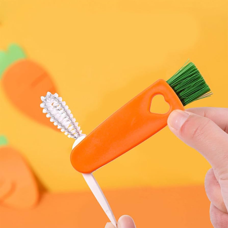 3in1 Carrot Cleaning Brush, Home and Living 