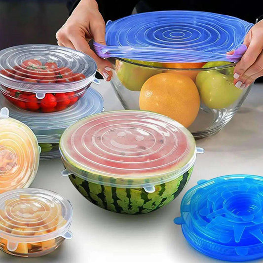 6Pcs Silicone lids Cover
