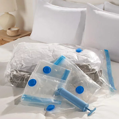 5Pcs Air-Tight Vacuum Bags With Hand Pump