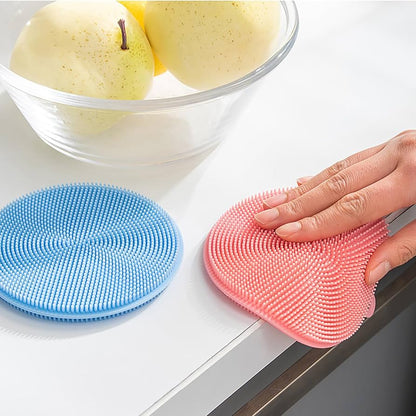 Silicone Cleaning Brushes Soft Silicone Scouring Pad