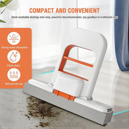 Handheld Mini Mop Squeeze Cleaner For Quick Cleaning
