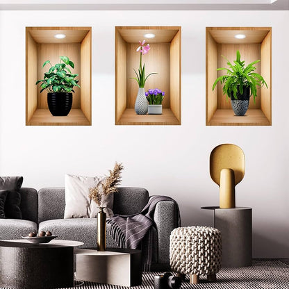 Wooden Greenery Stickers (Set of 3)