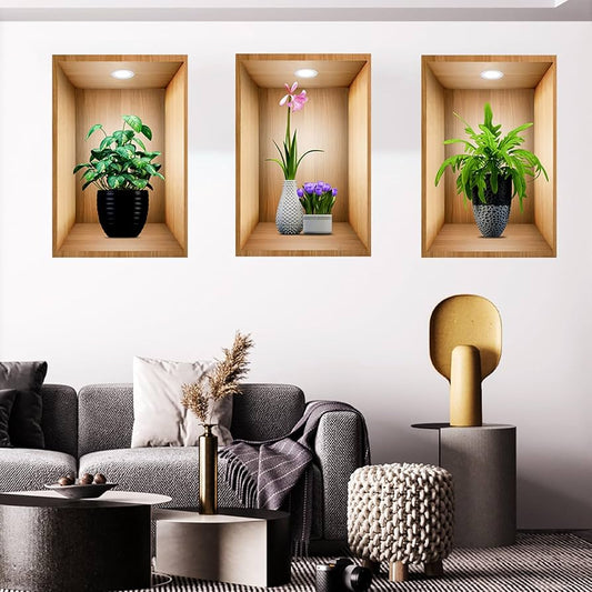 Wooden Greenery Stickers (Set of 3)