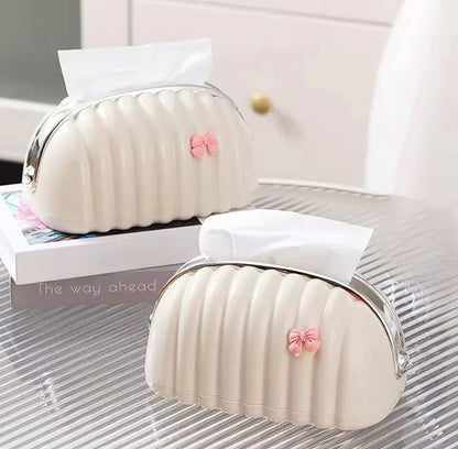 Elegant ShellForm Tissue Holder