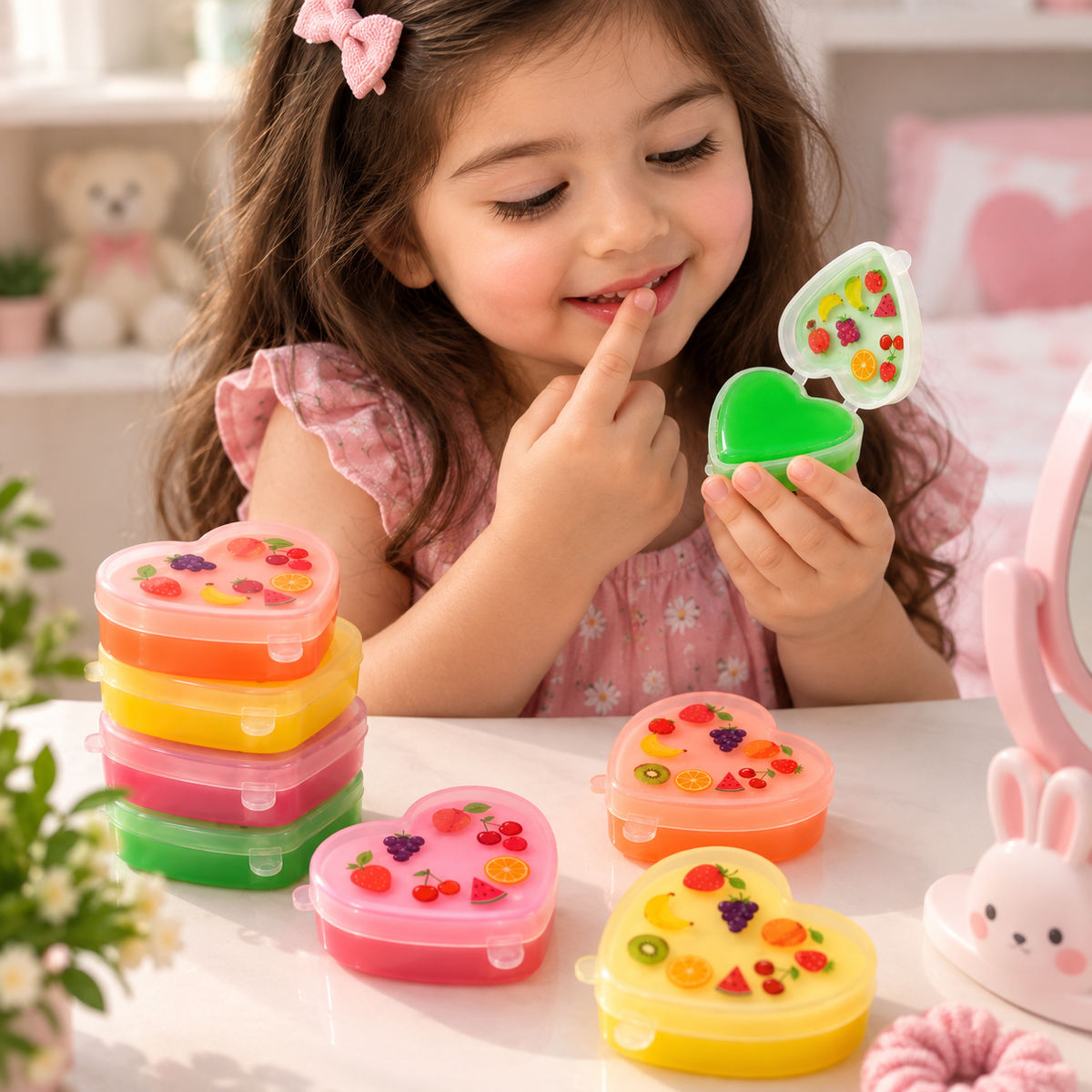 Adorable Heart-Shaped Lip Balm – Cute Beauty Essential for Girls