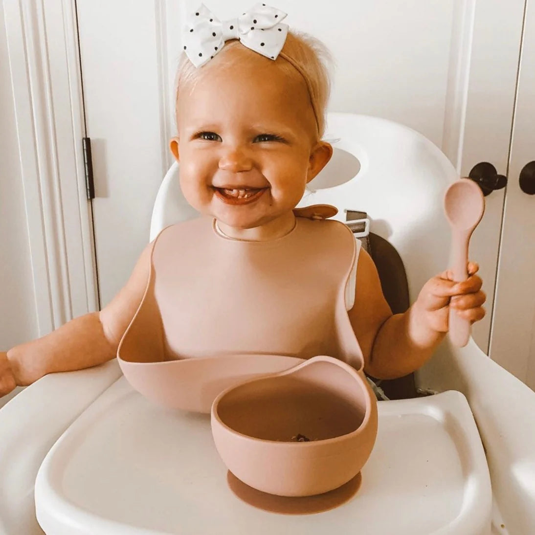 BPA Free Silicone Toddler Mealtime Feeding Set