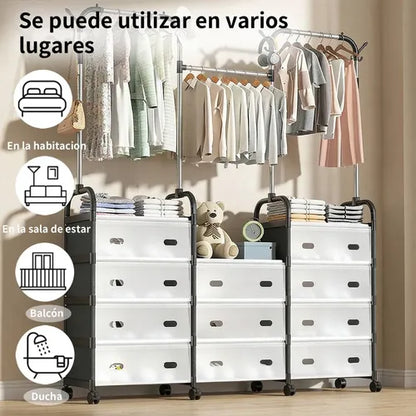 Bedroom Coat Rack – Multipurpose Clothes Hanging & Drying Stand