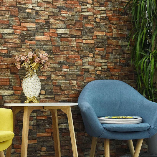 Brown Brick Sheet, Home and Wall Decor