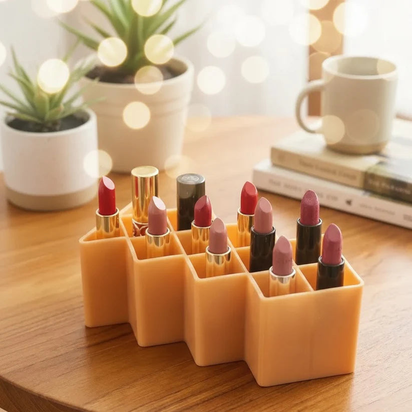 12 Grid Plastic Lipistic Organizer, Cosmetic Organizer 