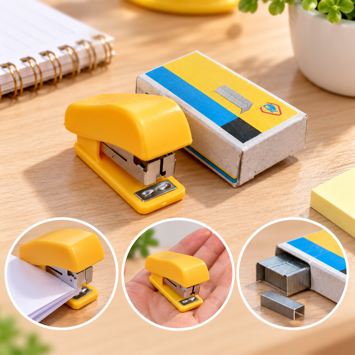 Compact Mini Stapler – Handy Stapling Tool for School, Home & Office