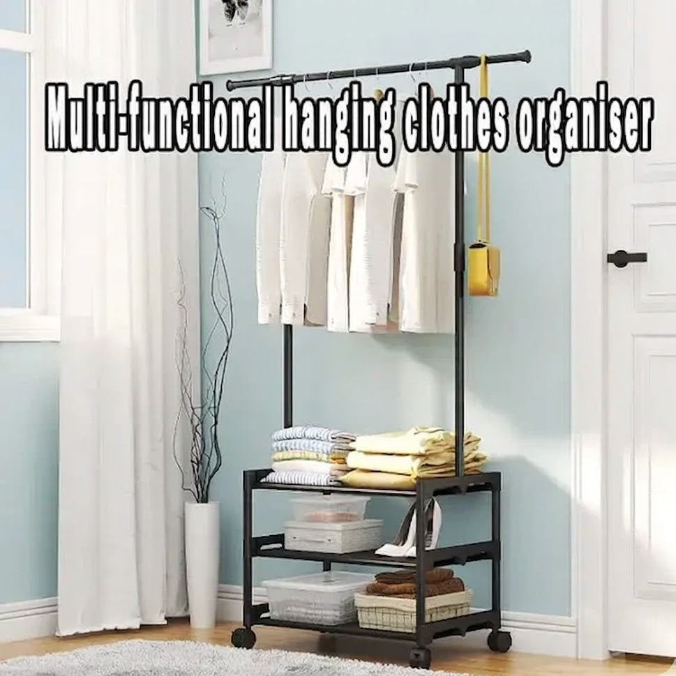 Compact Triple-Layer Clothing Organizer