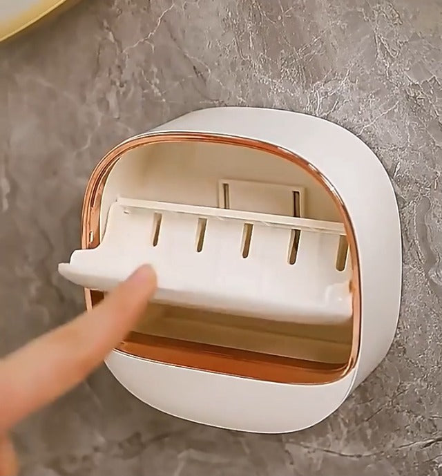Deluxe Wall Mount Soap Holder With Drain, Home and Living 