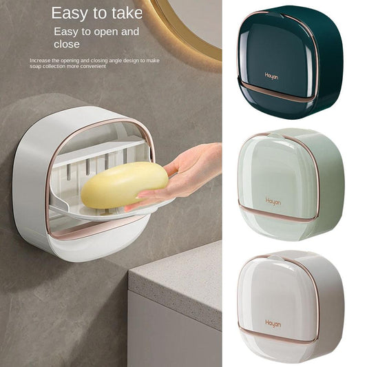 Deluxe Wall Mount Soap Holder With Drain, Home and Living 