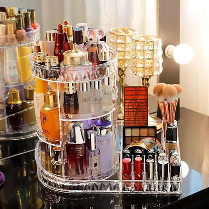 Multi-Compartment Clear Beauty Case