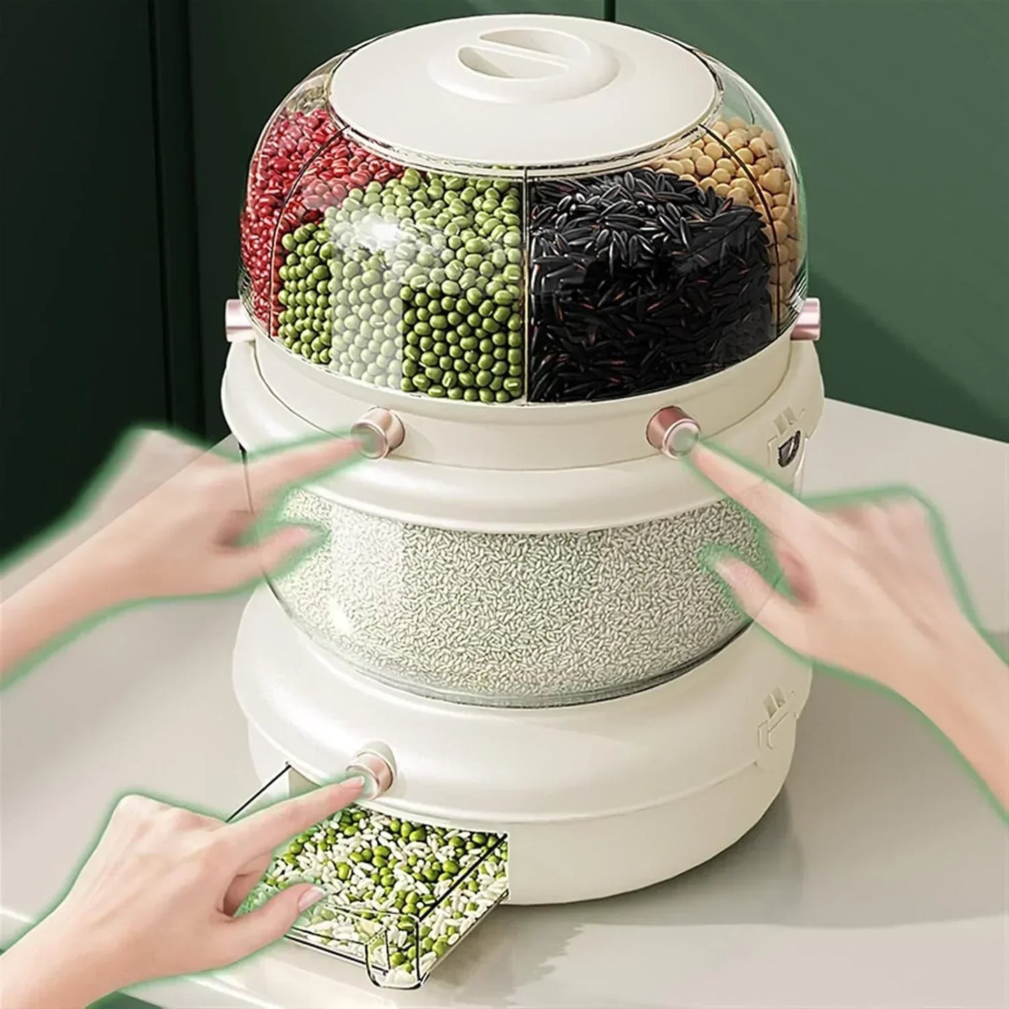 Dual-Tier Food Distribution Storage Box