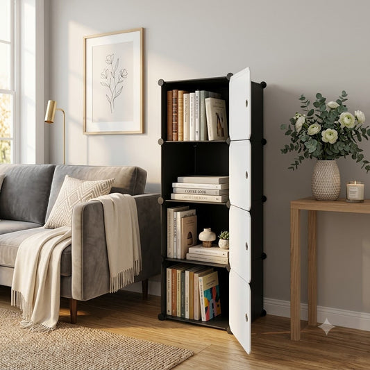 Durable Plastic Wardrobe Shelf Organizer