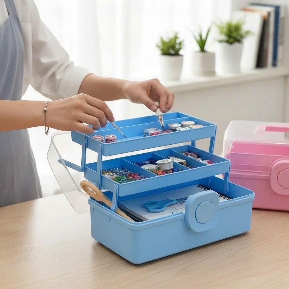 Durable Stackable Multi Tier Storage Box