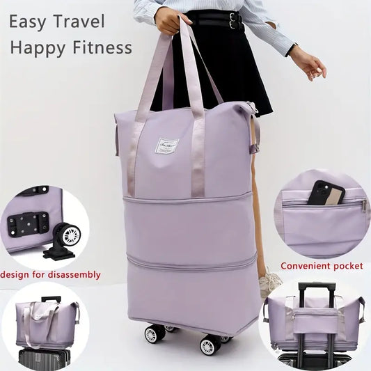 Heavy-Duty Expandable Travel Bag with Wheels