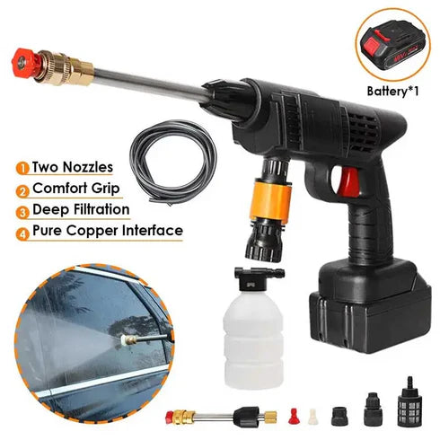 High Power Portable Wireless Car Spray Washer Tool