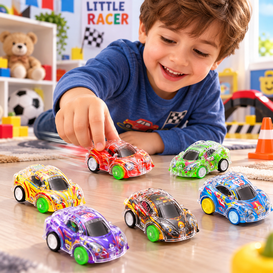Kids Mini Racing Cars – Pack of 3 Pull Back Toy Cars