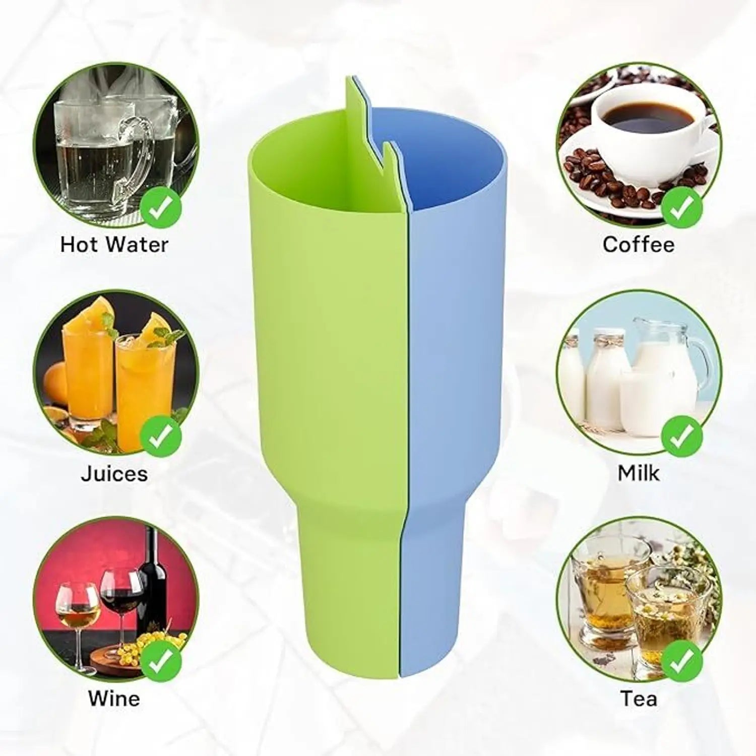 Leakproof Silicone Mug With Structured Dividers