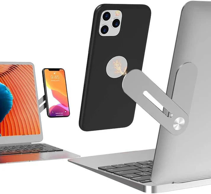Dual Screen Magnetic Phone Mount For Laptop
