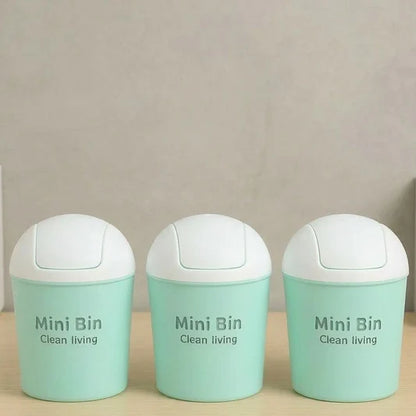 Small Plastic Desktop Trash Bin For Office & Kitchen