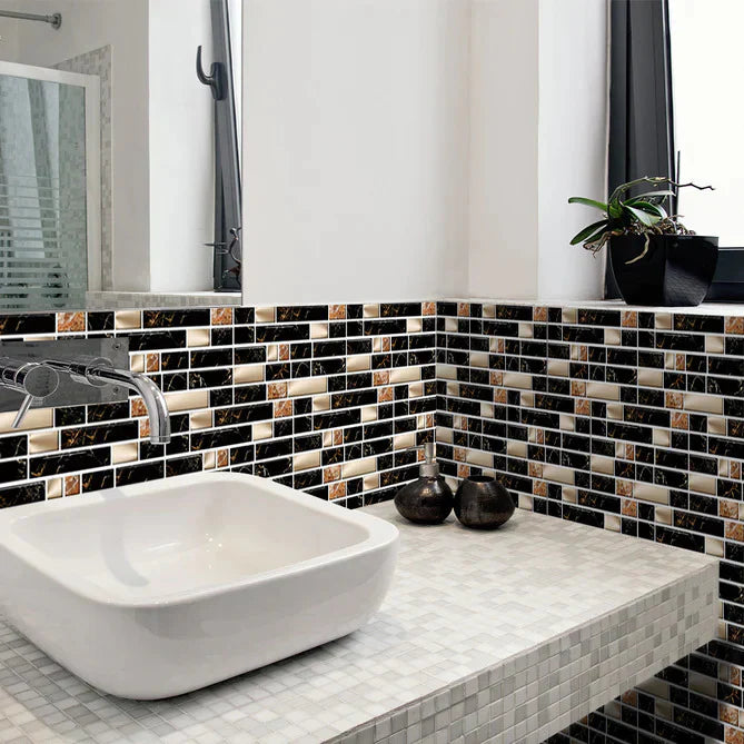 New 24Pcs Brick Tile Stickers