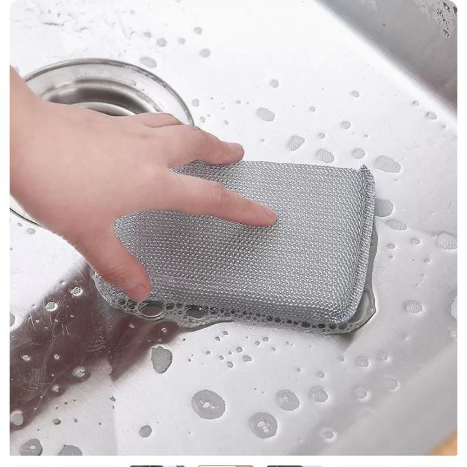 Heavy Duty Steel Scrubbers For Kitchen Use (4 Pack)