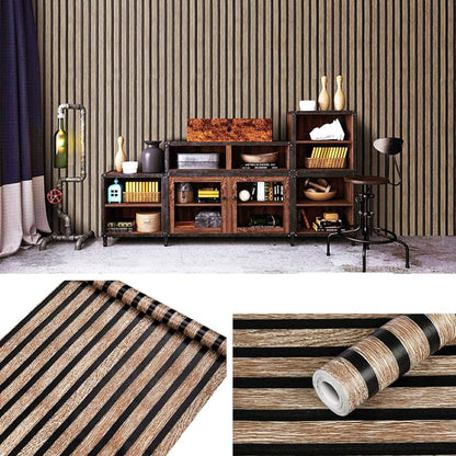 Premium Wood Grating Pattern Self-Adhesive Wall Sheet