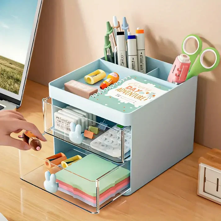 Cosmetic Storage Box With Drawer