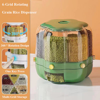 Rotating Rice Barrel, Kitchen Accessories 