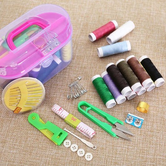 Sewing Repair Kit with Storage Box,