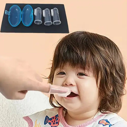 Silicone Extra Soft Safe Baby Teether Finger Toothbrush