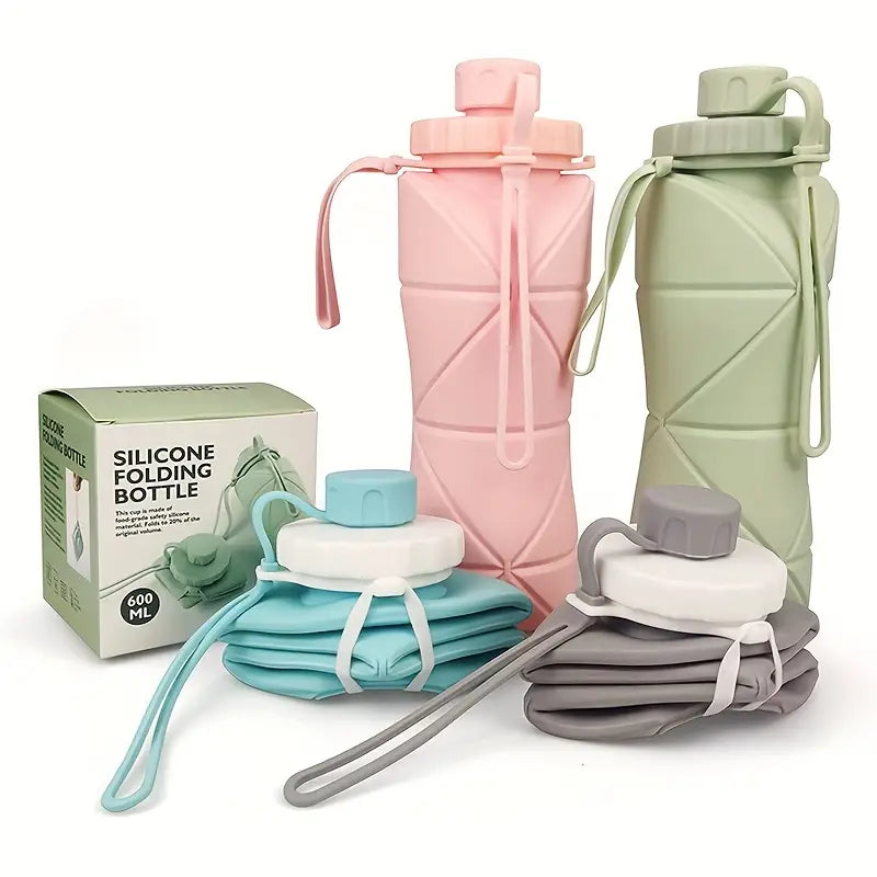 Silicone Foldable Water Bottle, Home and Living 
