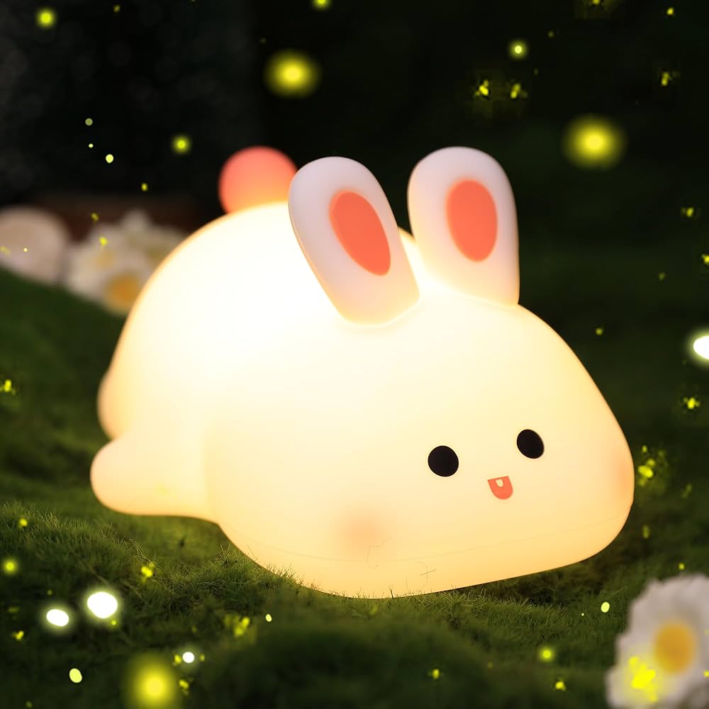  Silicone Rabbit Lamp, Home and Living 