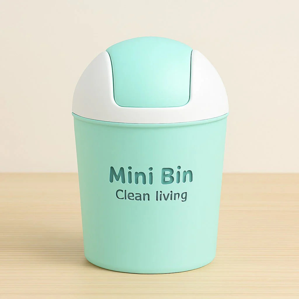 Small Plastic Desktop Trash Bin For Office & Kitchen, Home and Living 