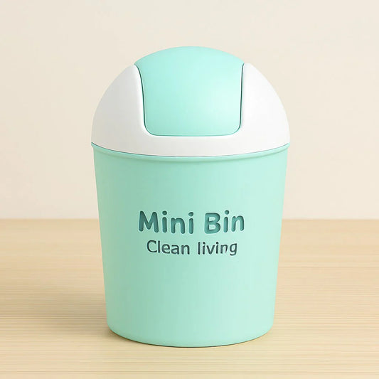 Small Plastic Desktop Trash Bin For Office & Kitchen, Home and Living 