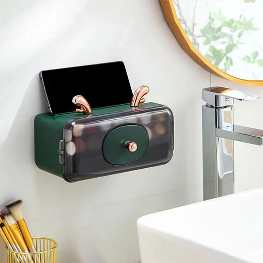 Wall Mounted Tiered Lipstick Organizer