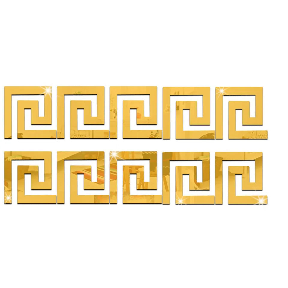 Acrylic Edge Tiles – Digital Grid Pattern (3x3 Inch)
